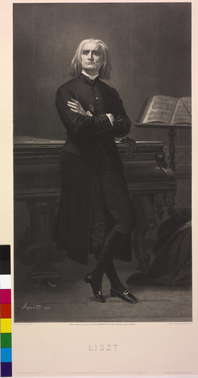 Franz Liszt by Fortune Joseph Seraphin Layraud