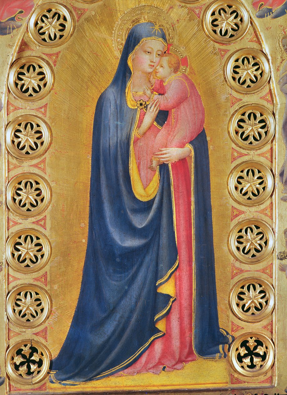 Virgin and Child also called Virgin and the Star (detail) by Fra Angelico