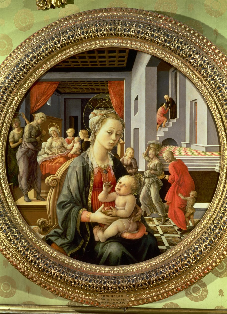 Madonna and Child with Scenes from the Life of the Virgin by Fra Filippo Lippi