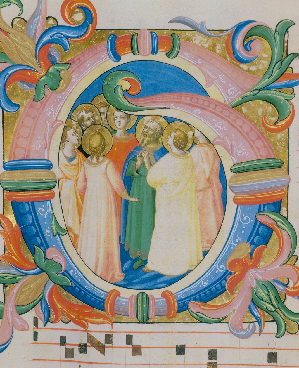 Group of Saints (Illustrated Miniature in a Missal) by Fra Angelico