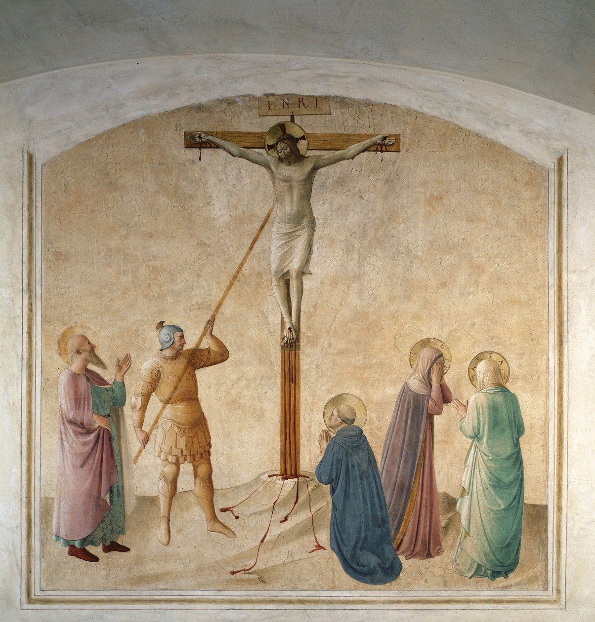 Christ Crucified with Saint Longin by Fra Angelico