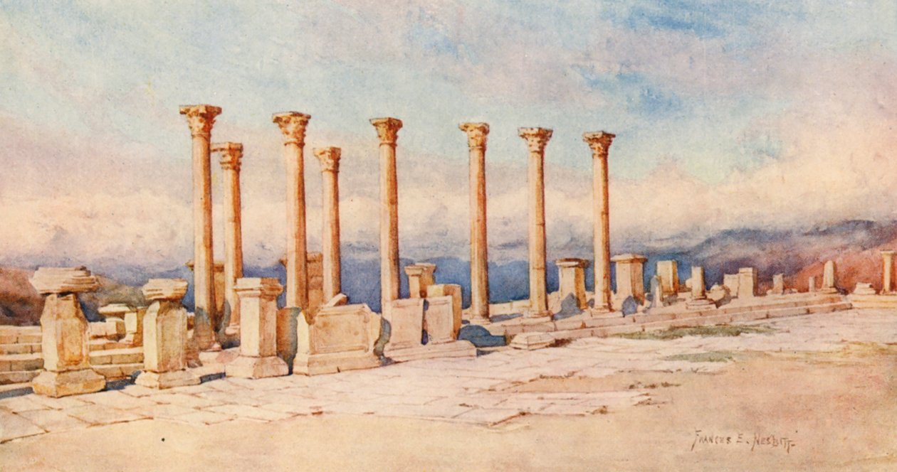 The Forum, Timgad by Frances Nesbitt