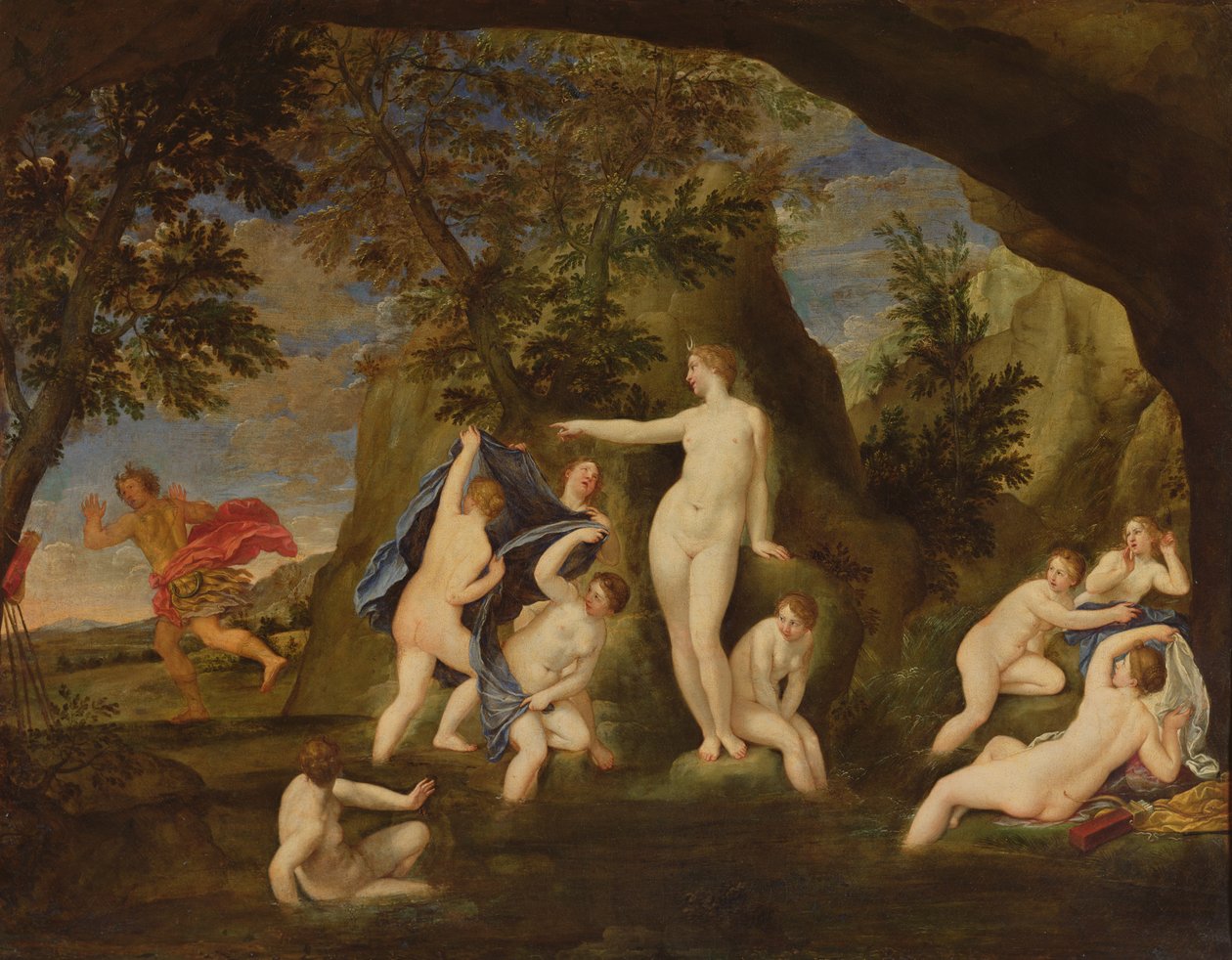 Actaeon Metamorphoses into a Stag by Francesco Albani