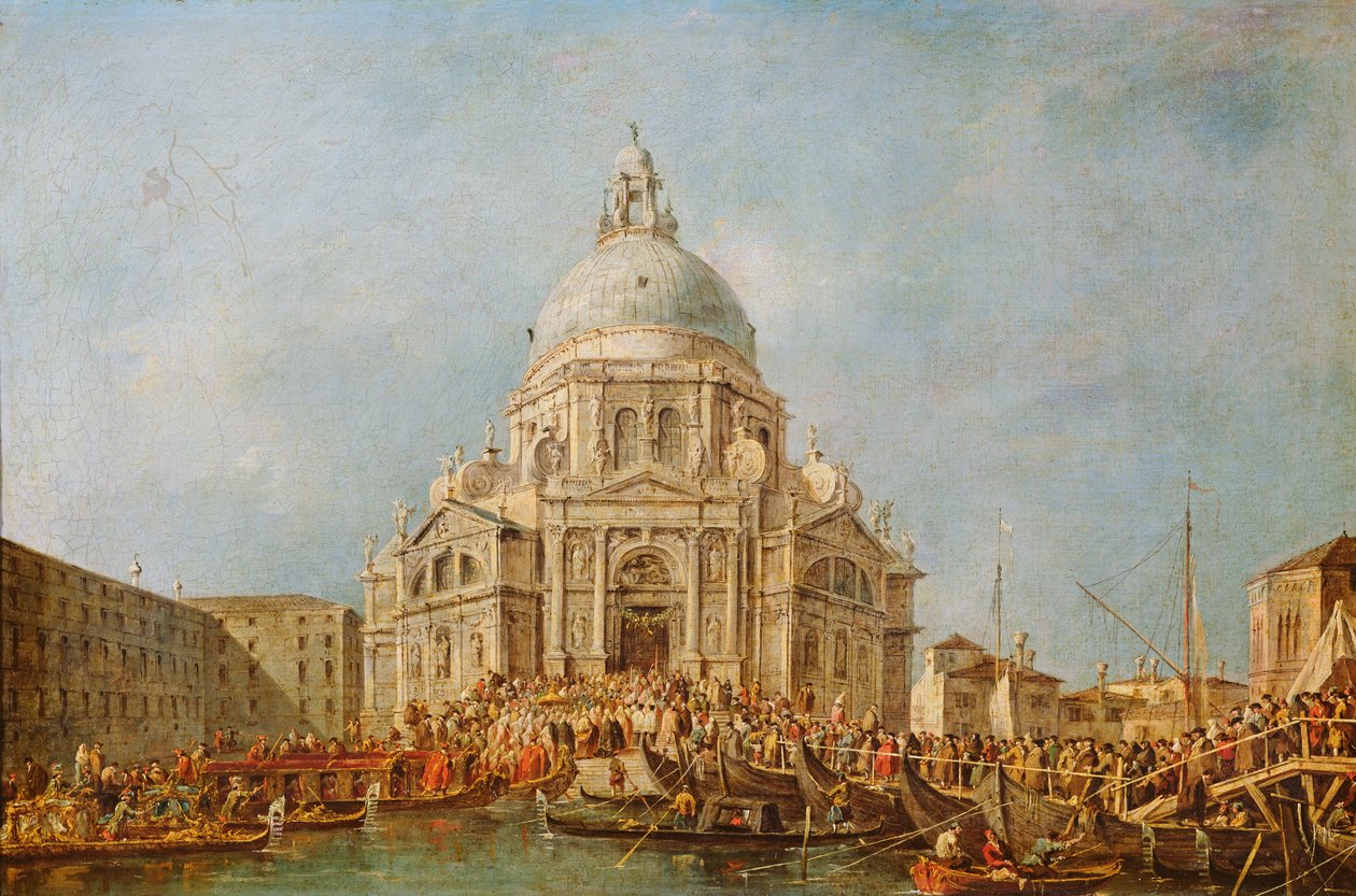 The Doge of Venice at the Festa della Salute, 21 November, to Commemorate the End of the Pestilence of 1630 by Francesco Guardi