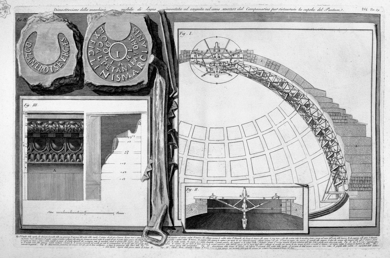 Pantheon, Plate XXIX by Francesco Piranesi