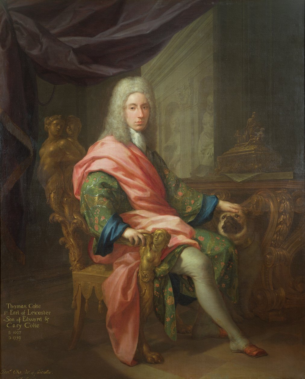 Thomas Coke (b.1698) 1st Earl of Leicester (of the First Creation) by Francesco Trevisani
