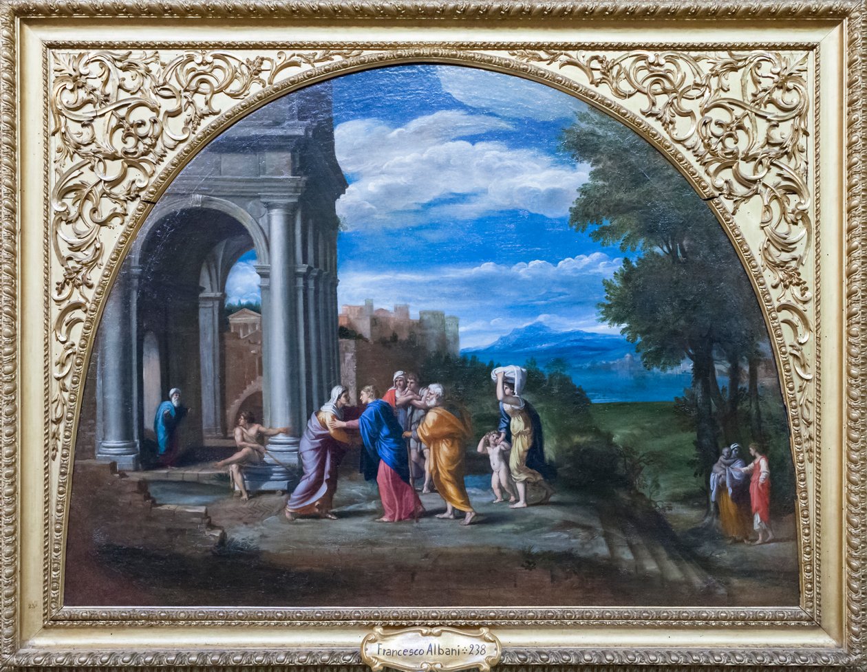 Landscape with the Visitation by Francesco Albani