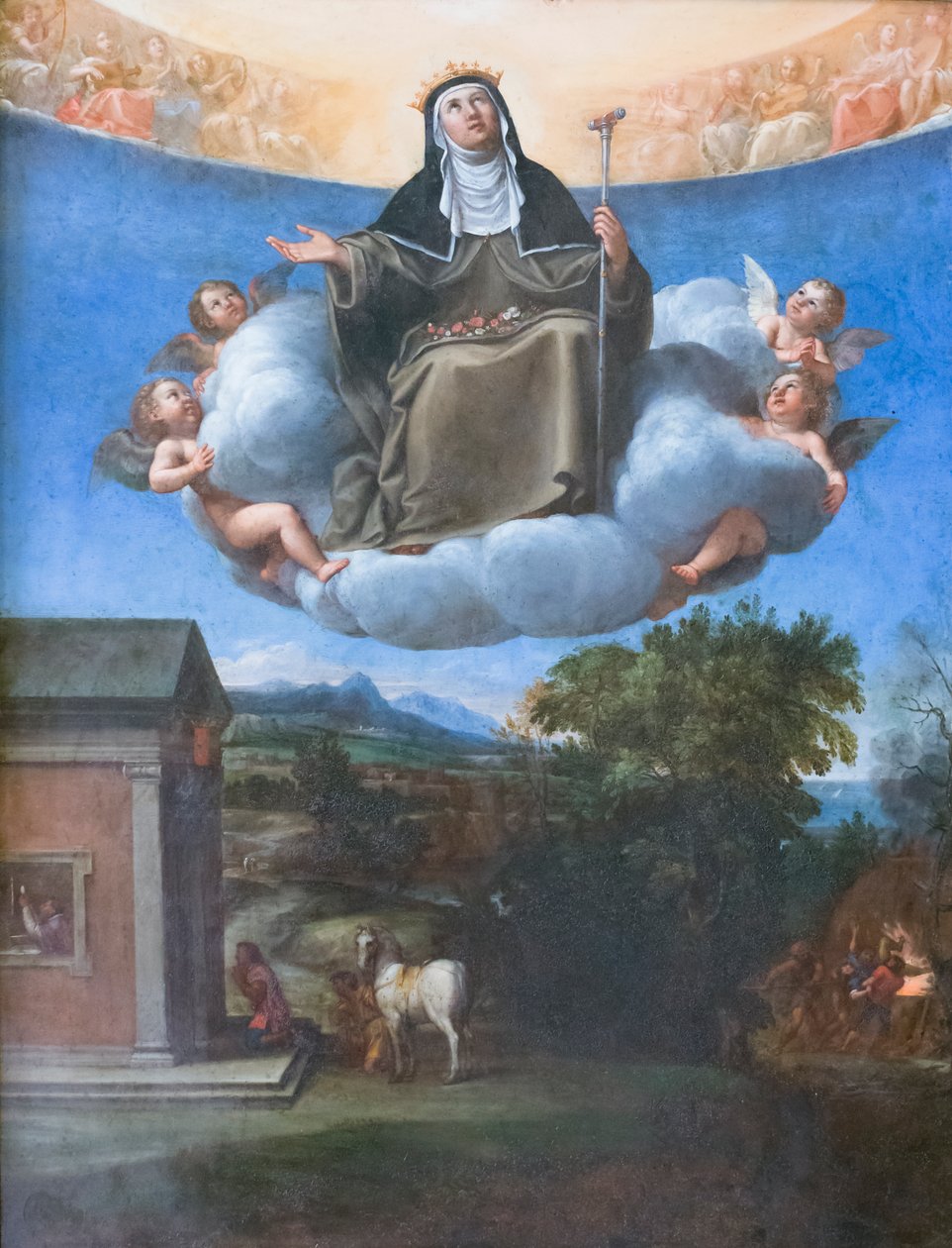 St Elizabeth in Glory by Francesco Albani