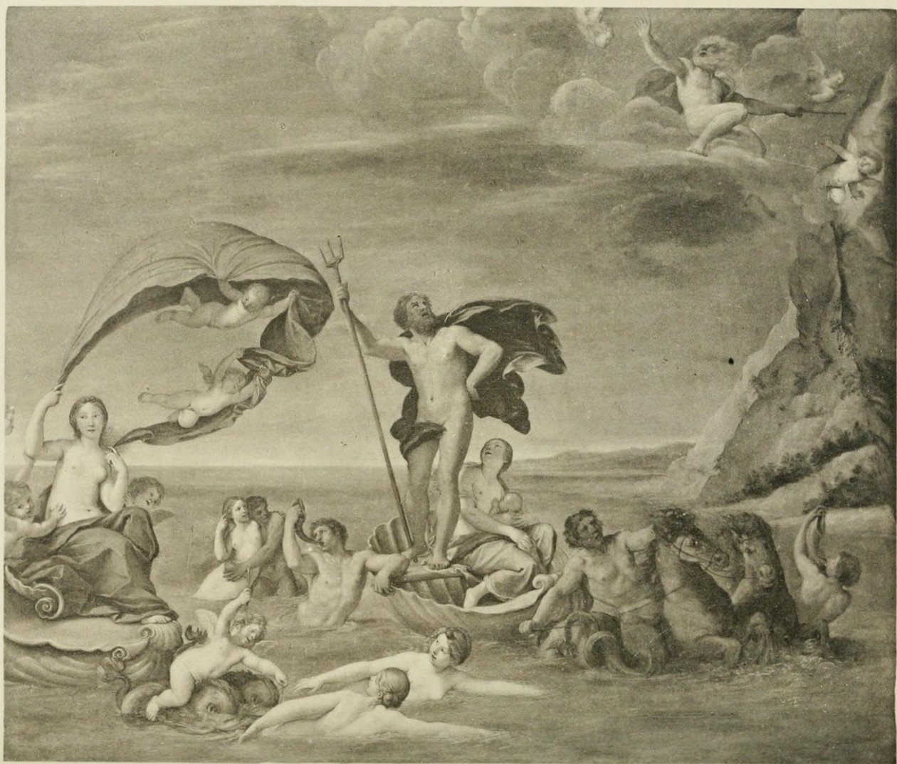 The Maritime Realm, Neptune and Amphitrite by Francesco Albani
