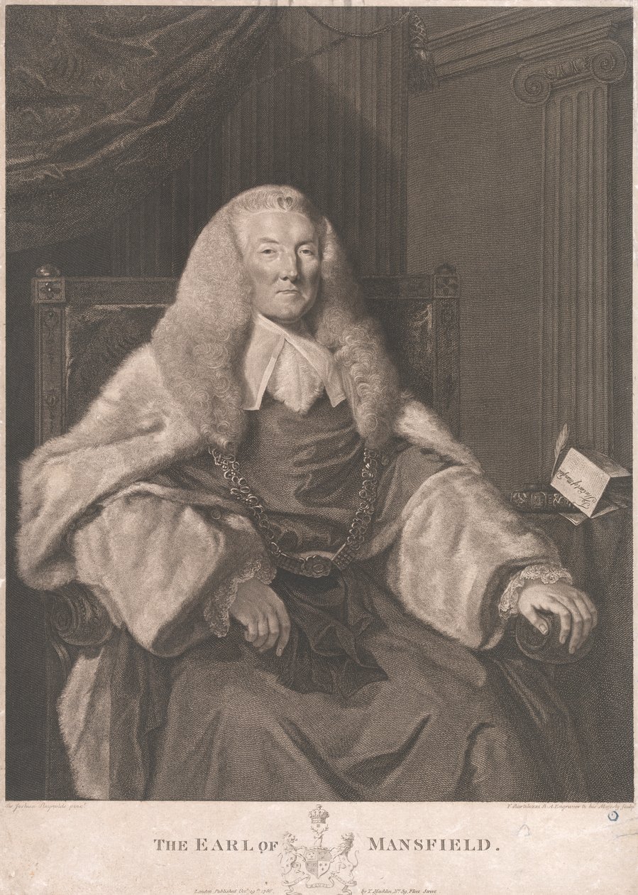 William Murray First Earl of Mansfield by Francesco Bartolozzi