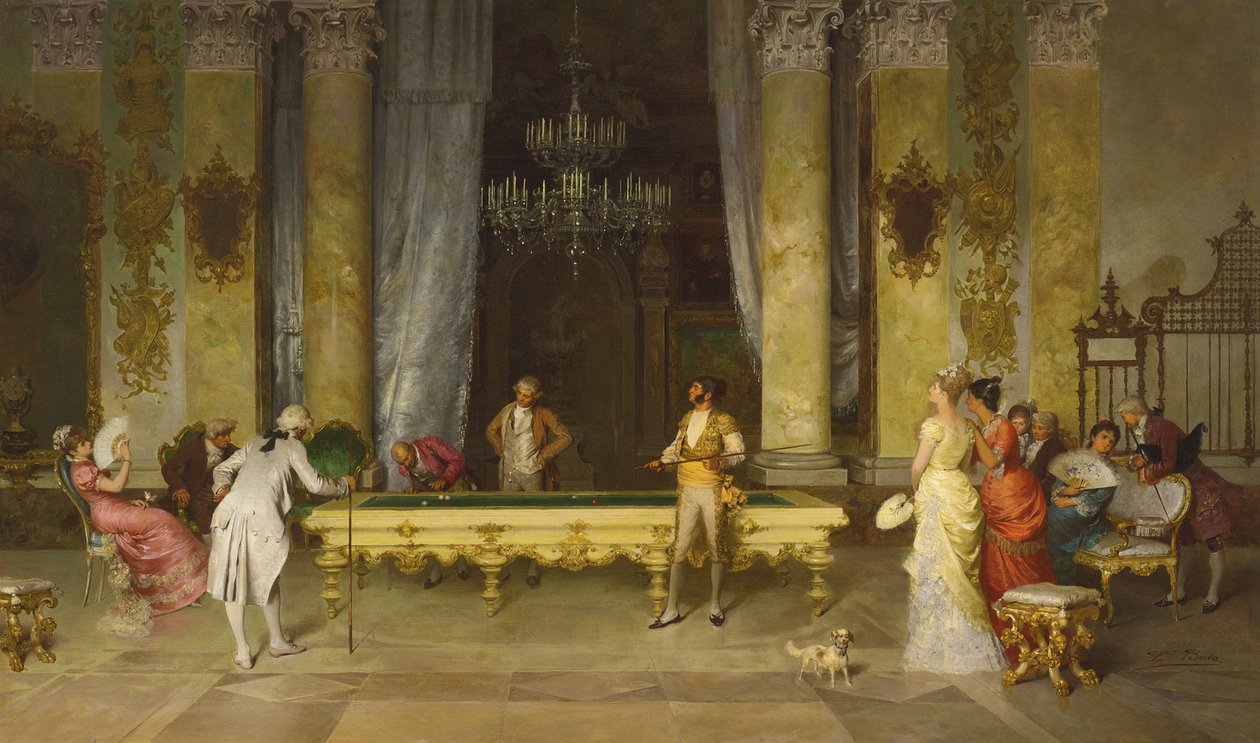 Game of Billiards by Francesco Beda