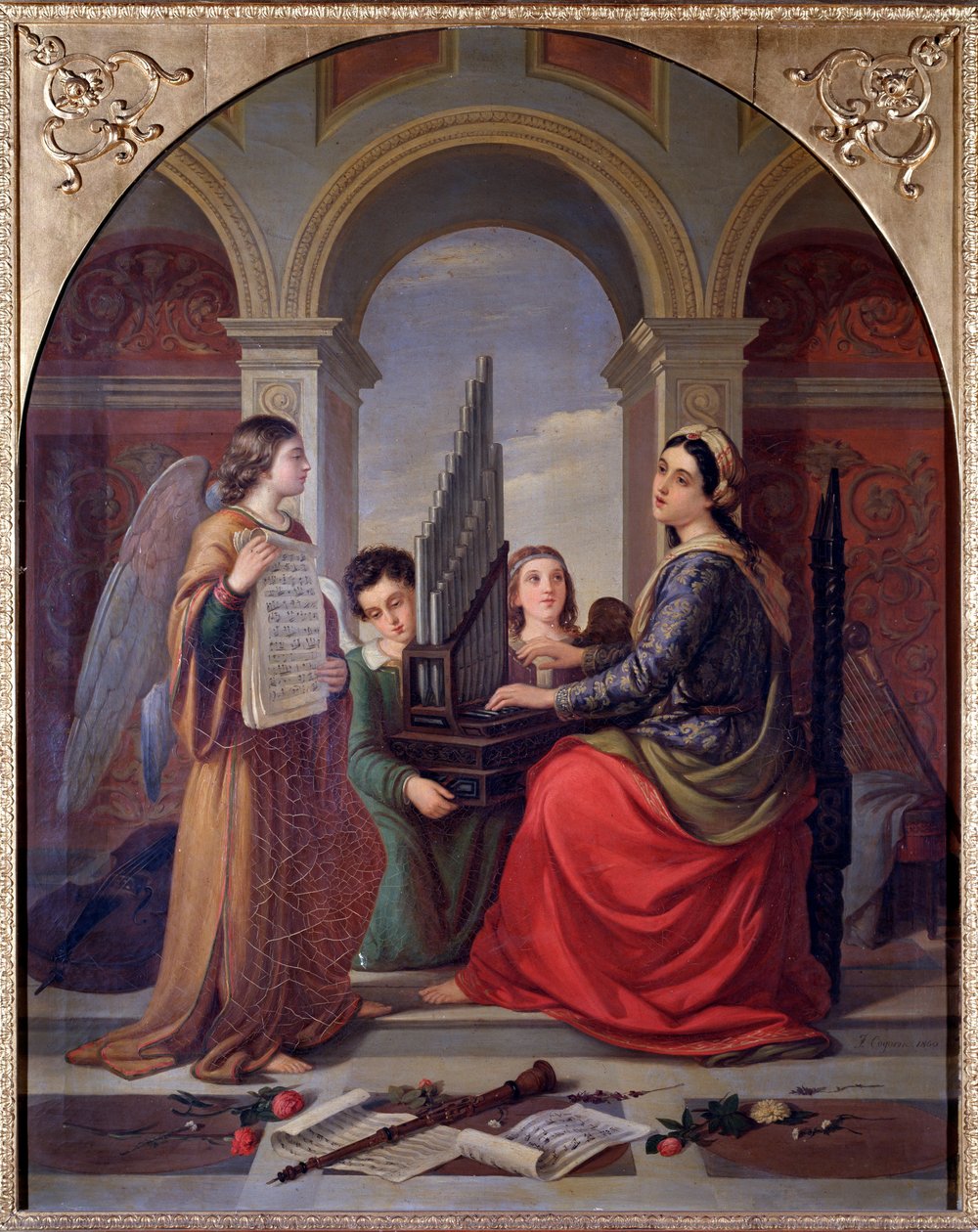 St Cecilia by Francesco Cogorno