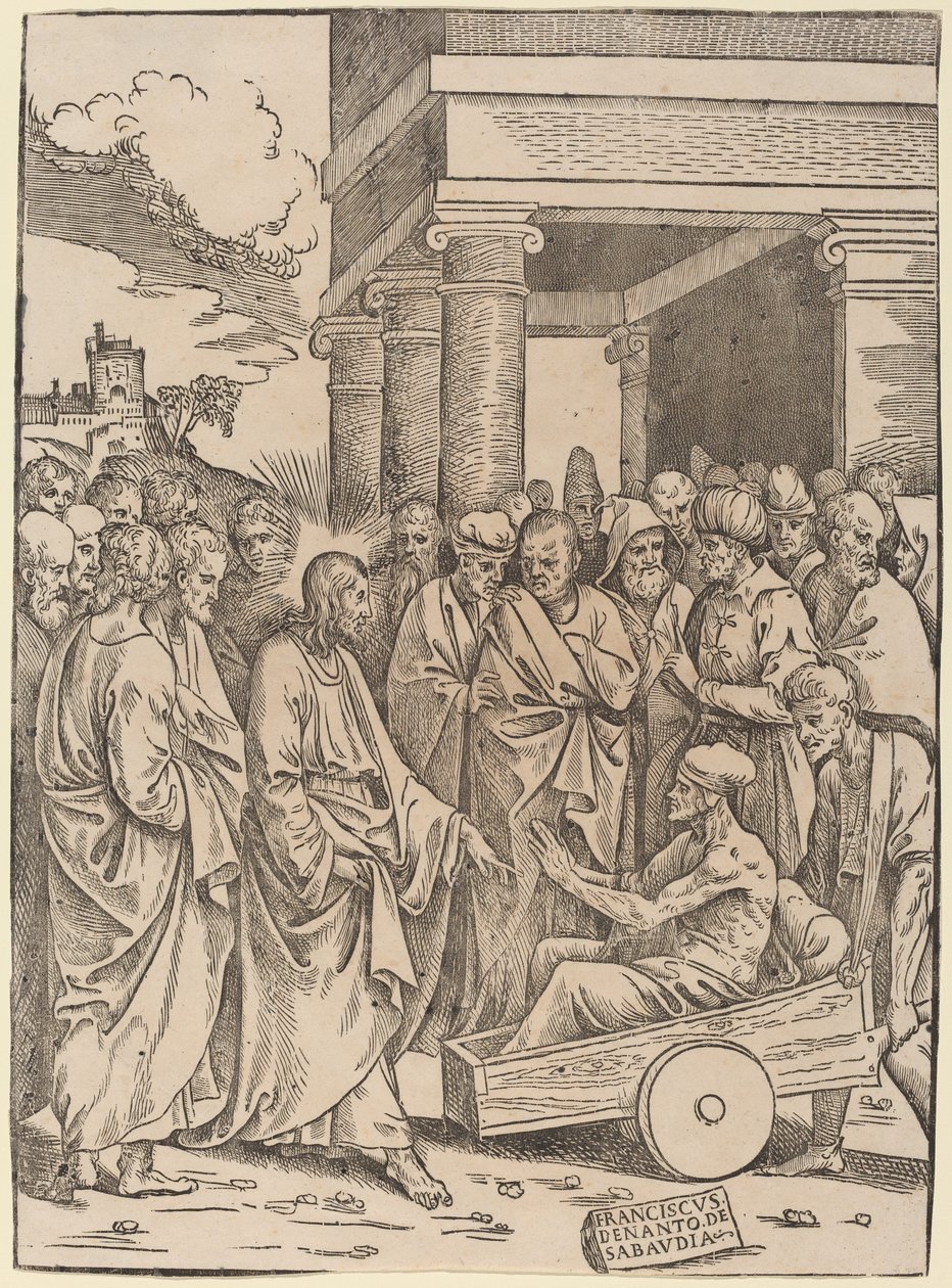 The Raising of Lazarus by Francesco Denanto