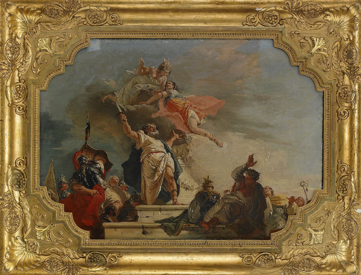 The Sacrifice of Iphigenia, 18th Century by Francesco Fontebasso
