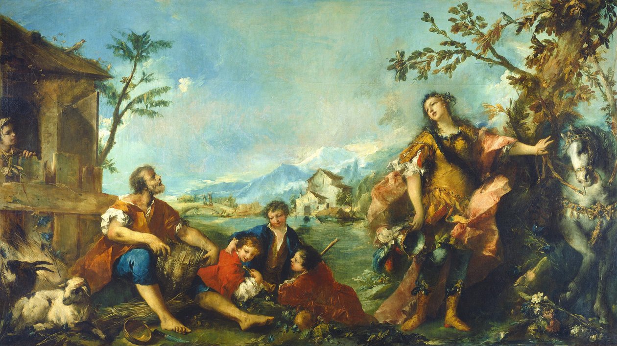 Erminia and the Shepherds by Francesco Guardi