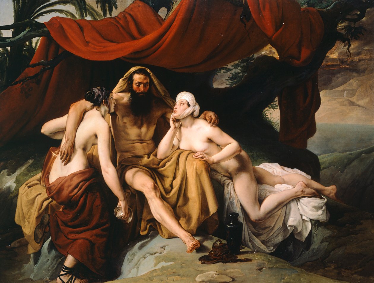Loth and His Daughters by Francesco Hayez