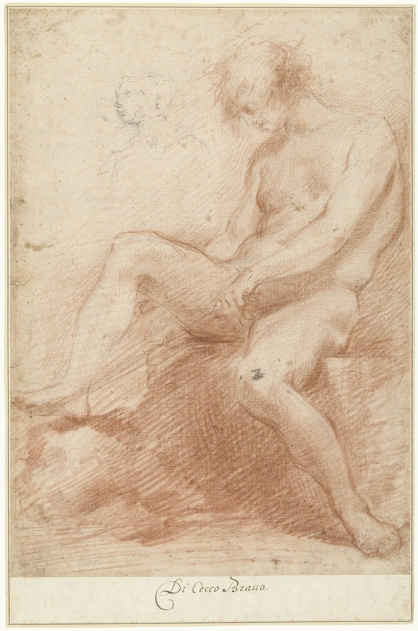 Study of a Male Nude Model by Francesco Montelatici