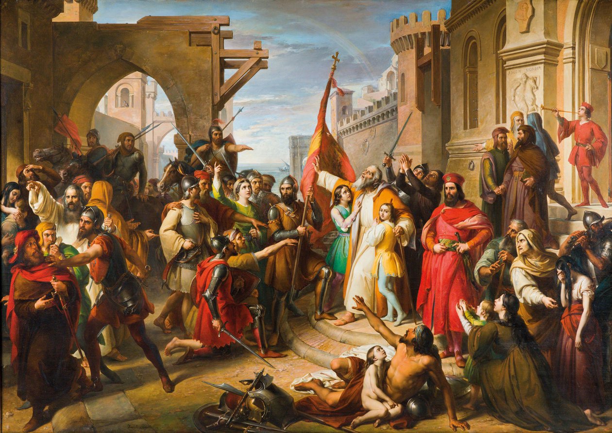 The Oath of the Anconetans by Francesco Podesti