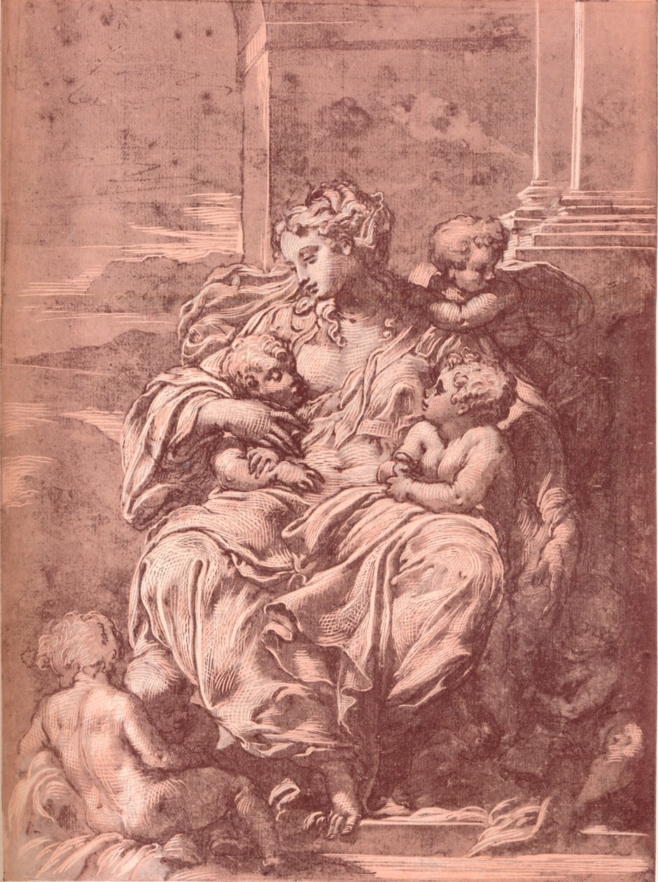 Charity by Francesco Primaticcio