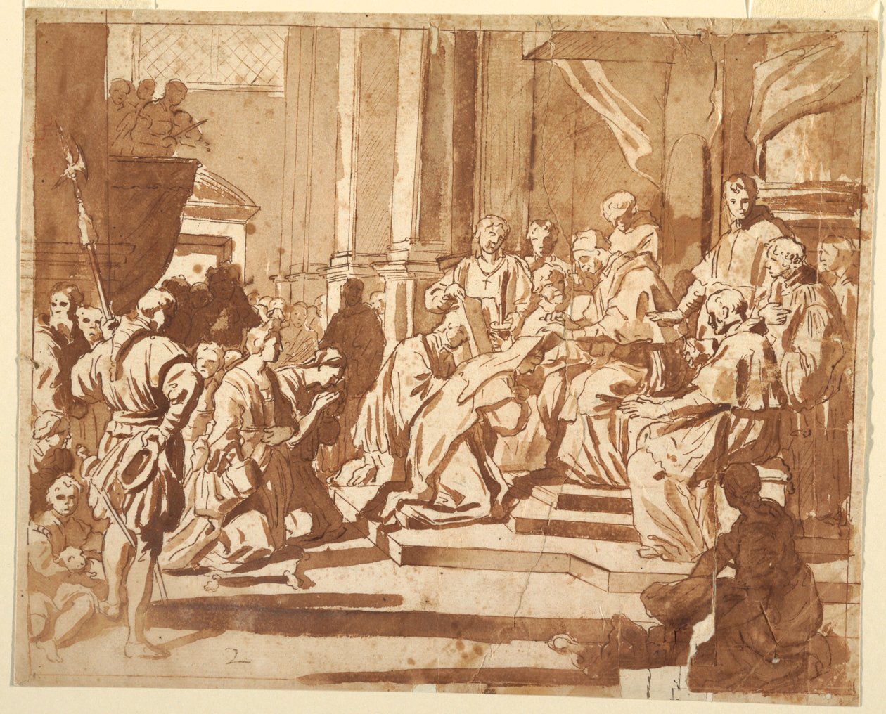 Clement XI Vesting His Niece as Nun by Francesco Solimena