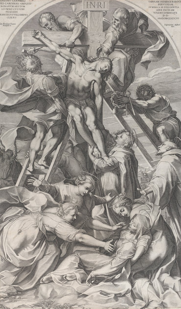 The Descent from the Cross, 1606 by Francesco Villamena