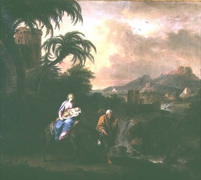Flight into Egypt by Francesco Zuccarelli