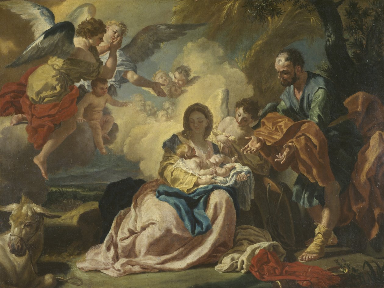 Rest on the Flight into Egypt by Francesco de Mura