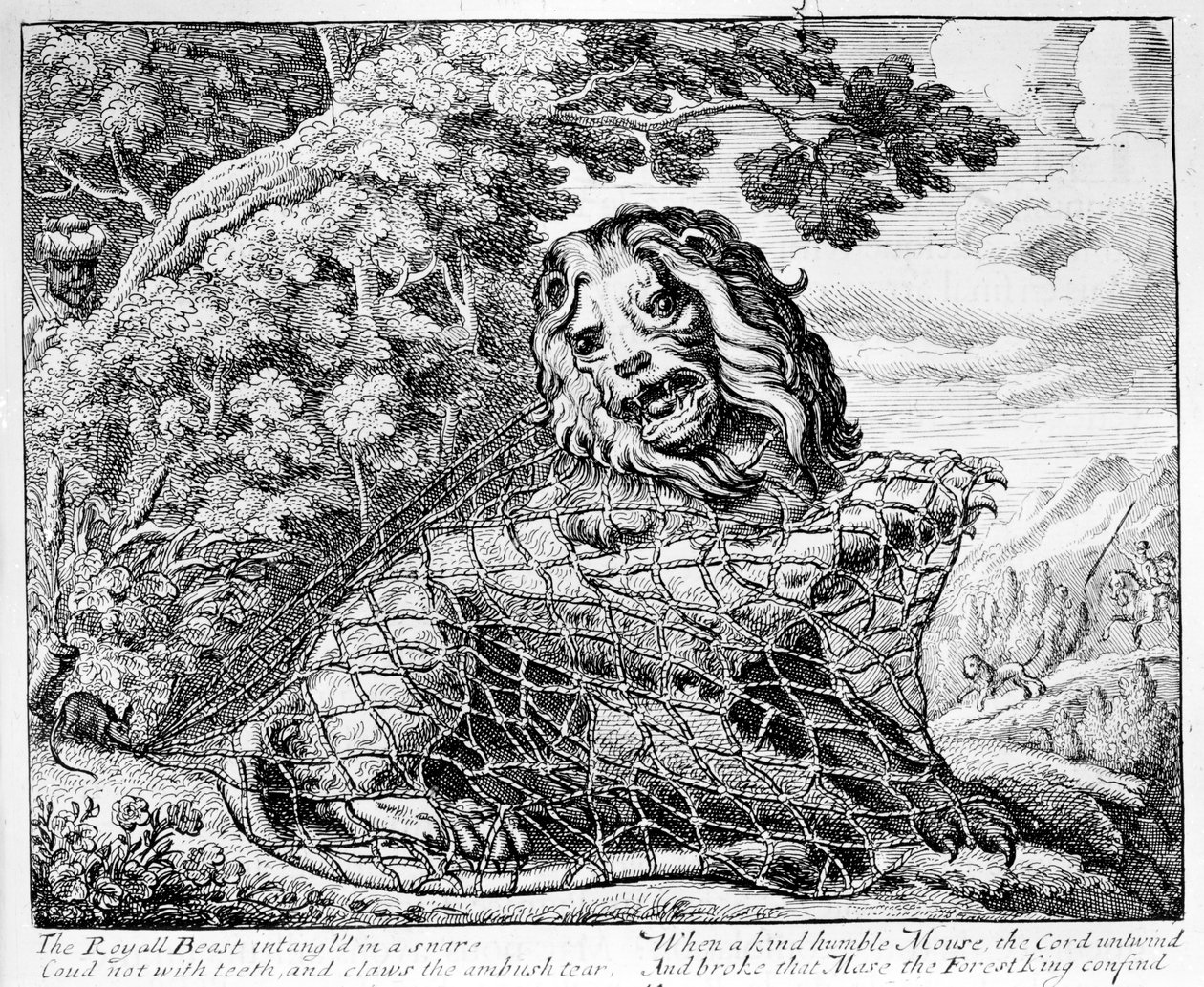 The Lion and the Mouse, illustration to 