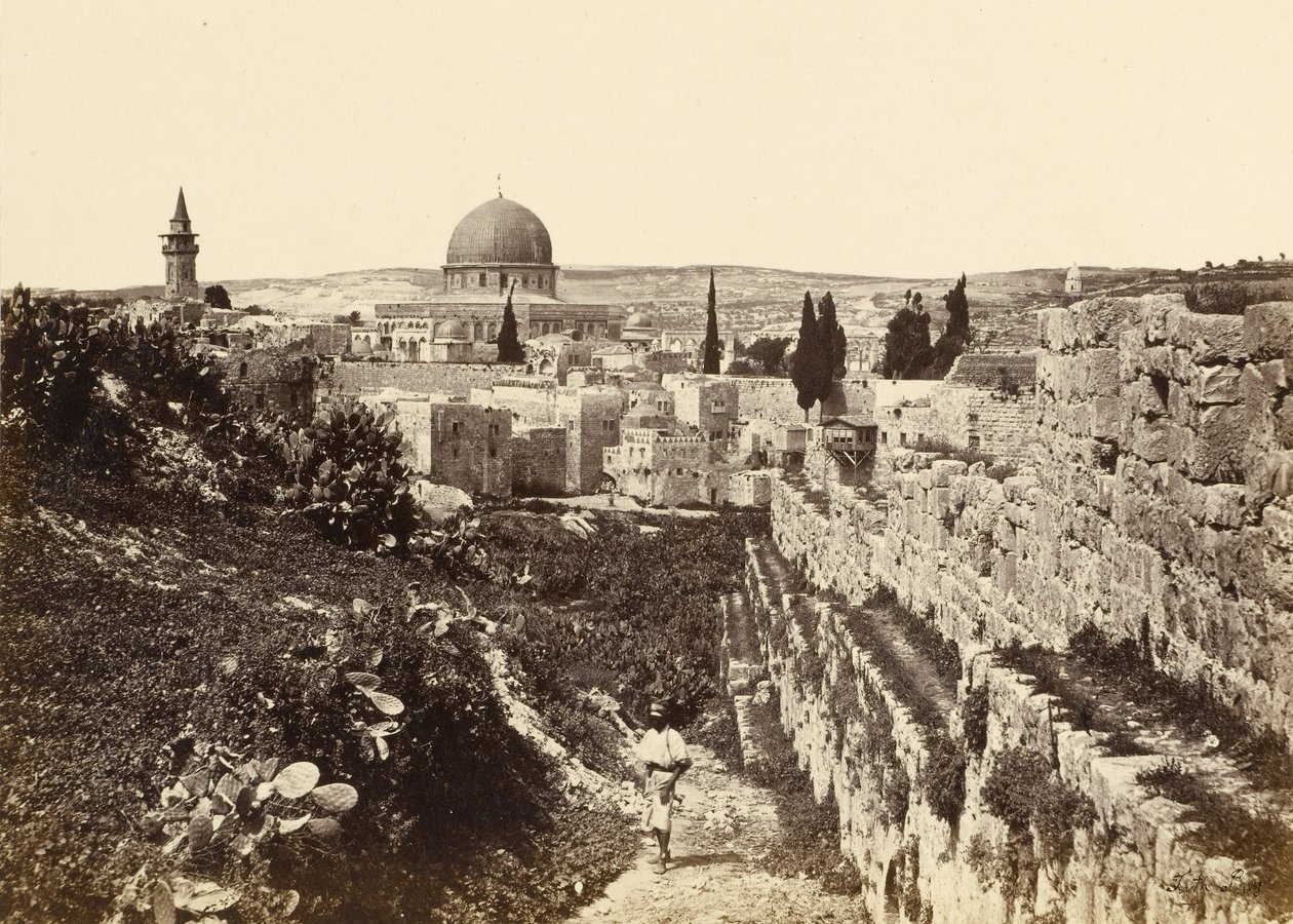 The Site of the Temple Jerusalem from Mount Zion by Francis Frith