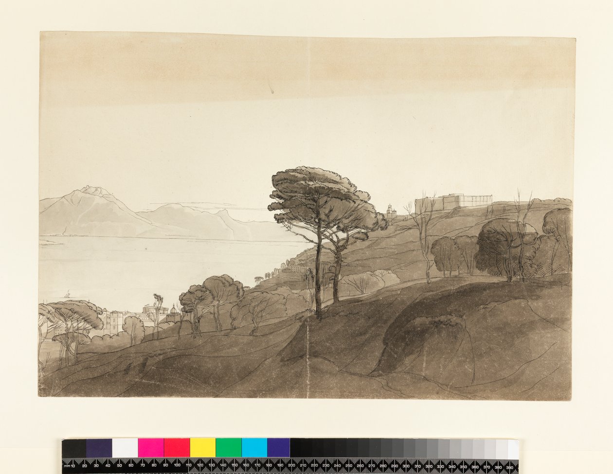 View of the Bay of Naples and Mt. Lactarius by Francis Towne