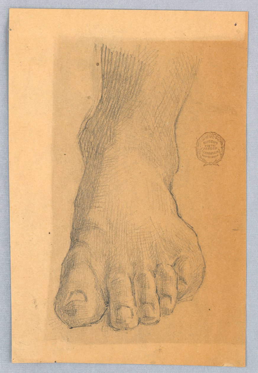 Study of Left Foot by Francis Augustus Lathrop