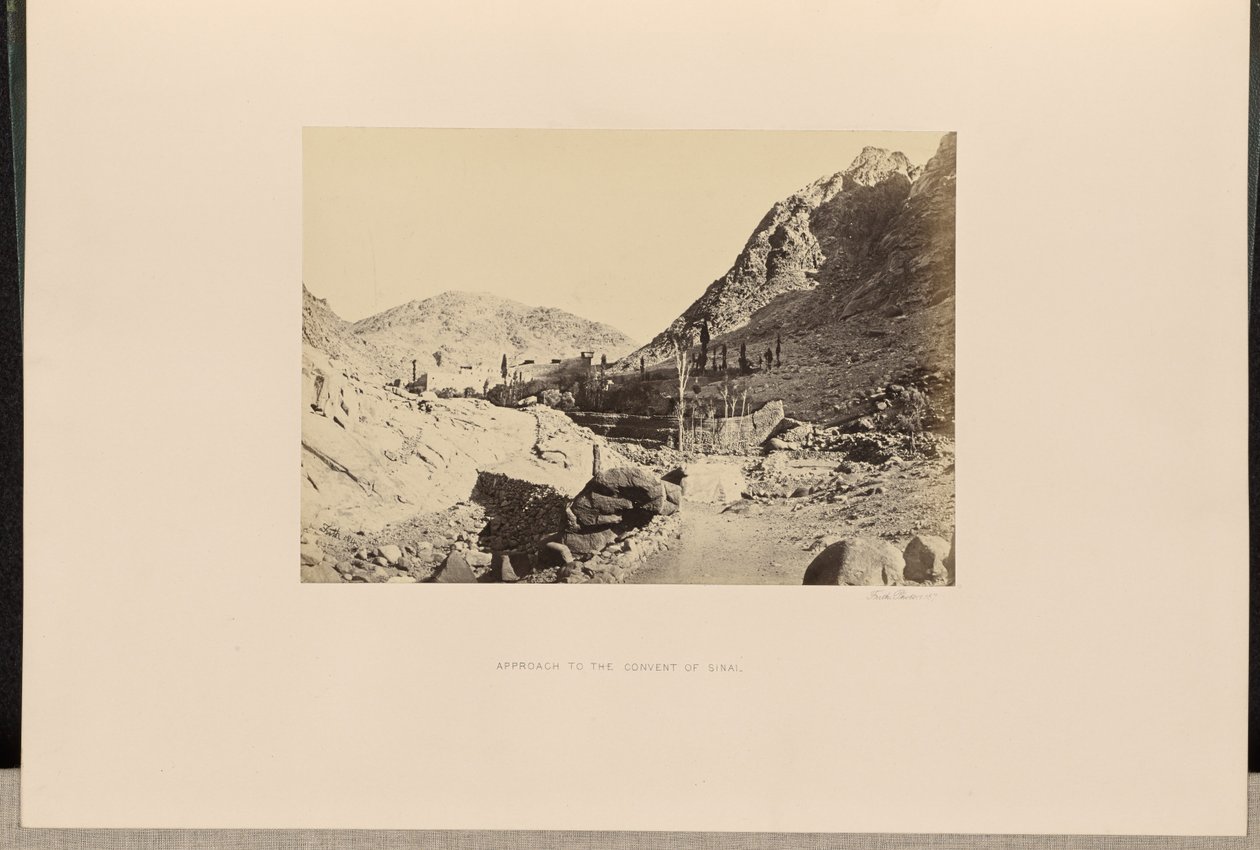 Approach to the Convent of Sinai by Francis Frith