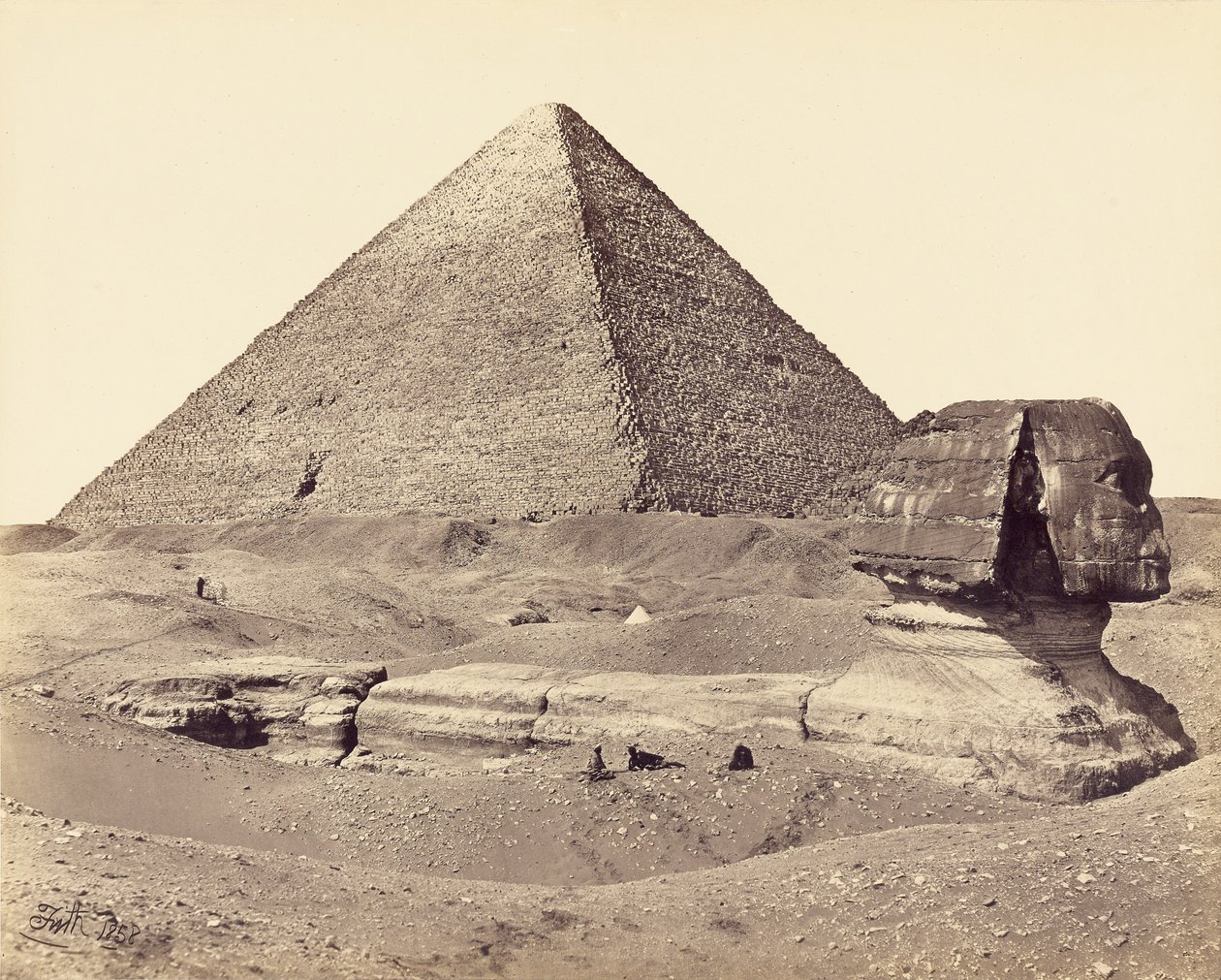The Great Pyramid and the Sphinx by Francis Frith