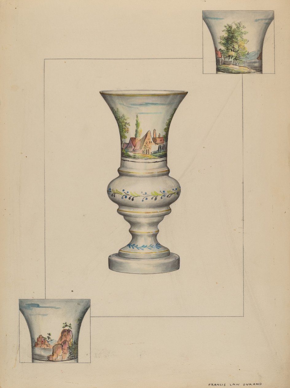 Fire Lighter Vase by Francis Law Durand