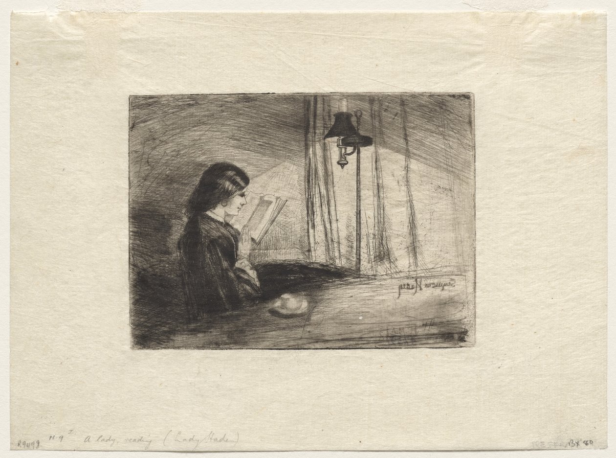 A Lady Reading by Francis Seymour Haden