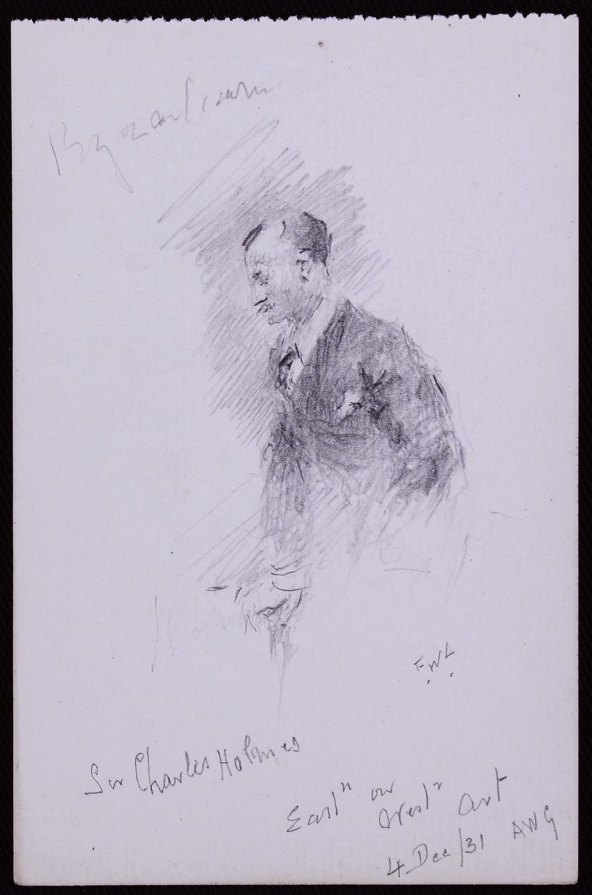 Portrait of Sir Charles Holmes by Francis Wilfred Lawson