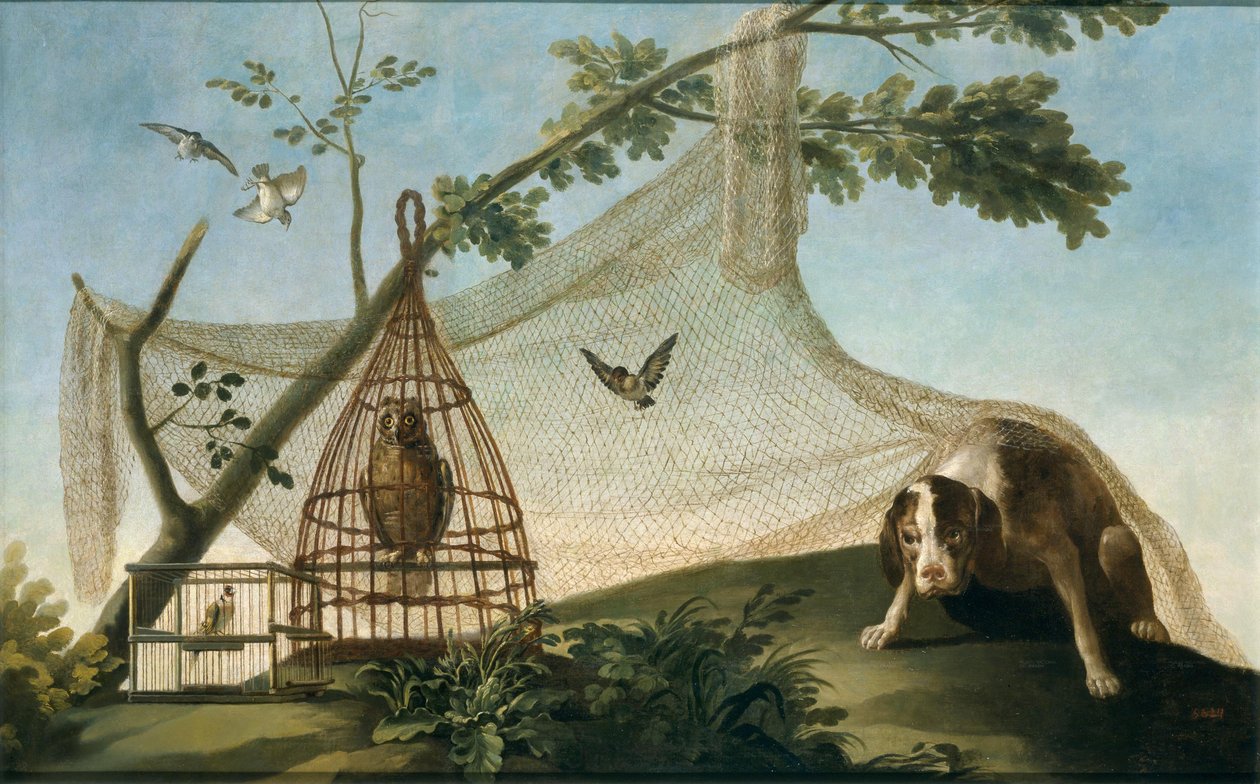 Hunting with Decoy by Francisco de Goya