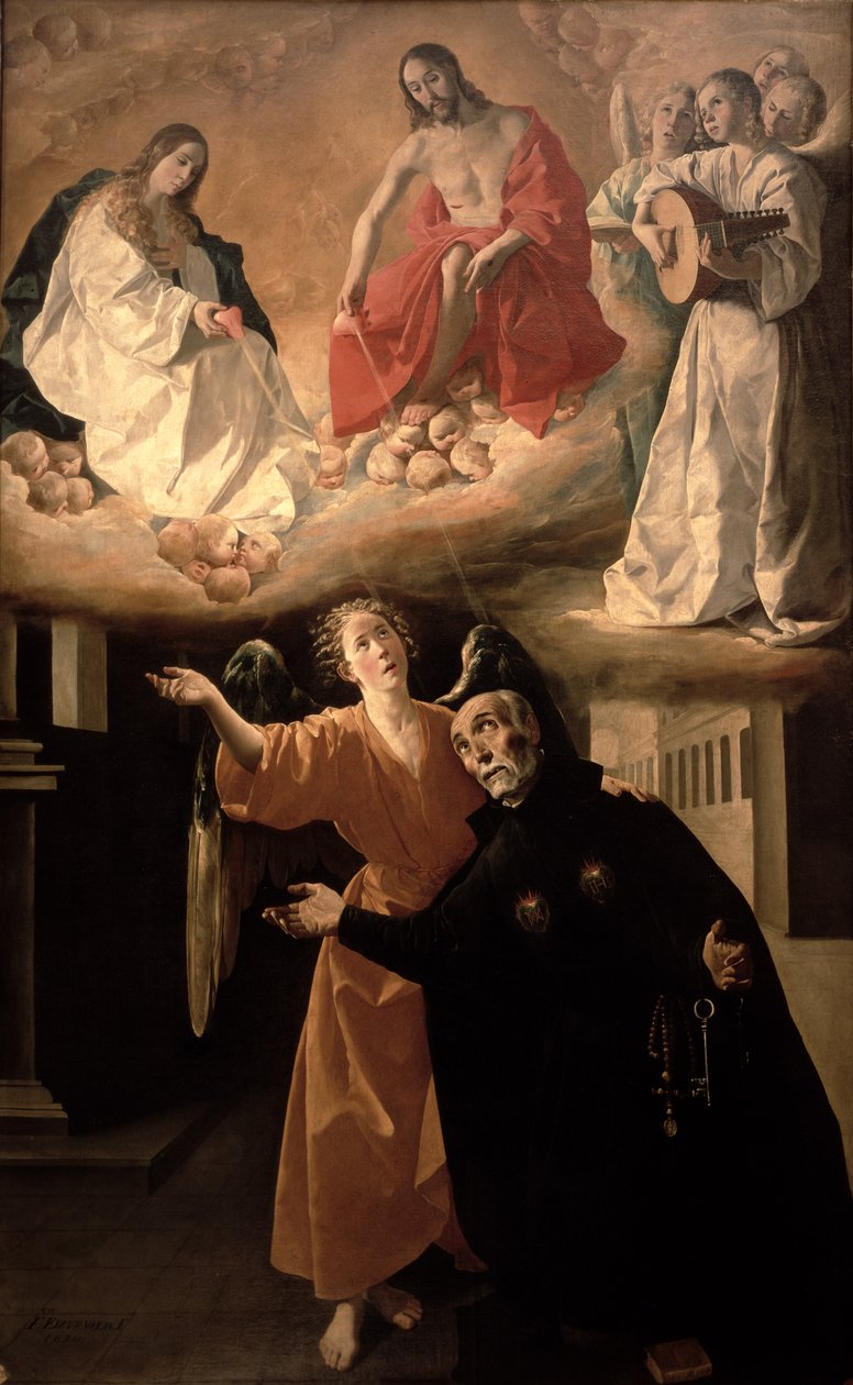 The Vision of St. Alphonsus Rodriguez by Francisco de Zurbaran