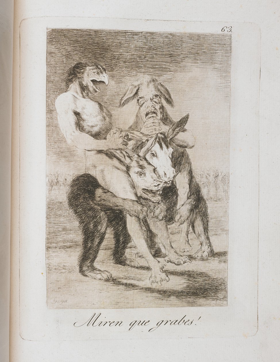 Plate from Los Caprichos by Francisco de Goya