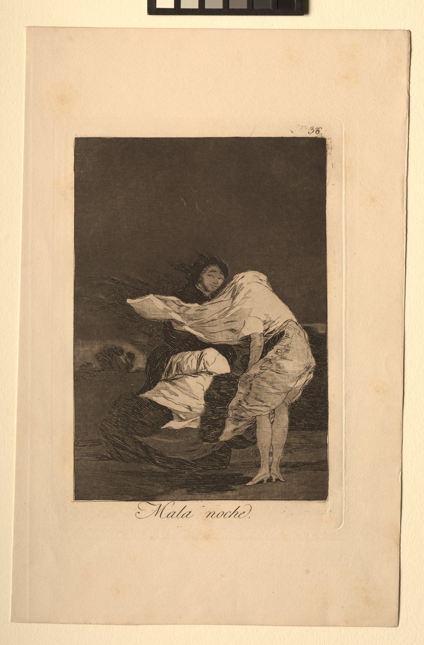 Caprichos: A Bad Night by Francisco de Goya