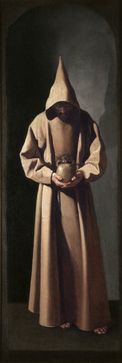 St. Francis Contemplating a Skull by Francisco de Zurbaran