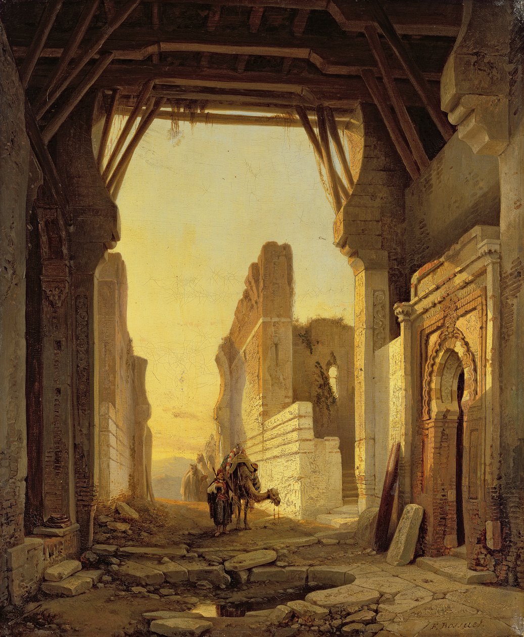 The Gates of El Geber in Morocco by Francois Antoine Bossuet