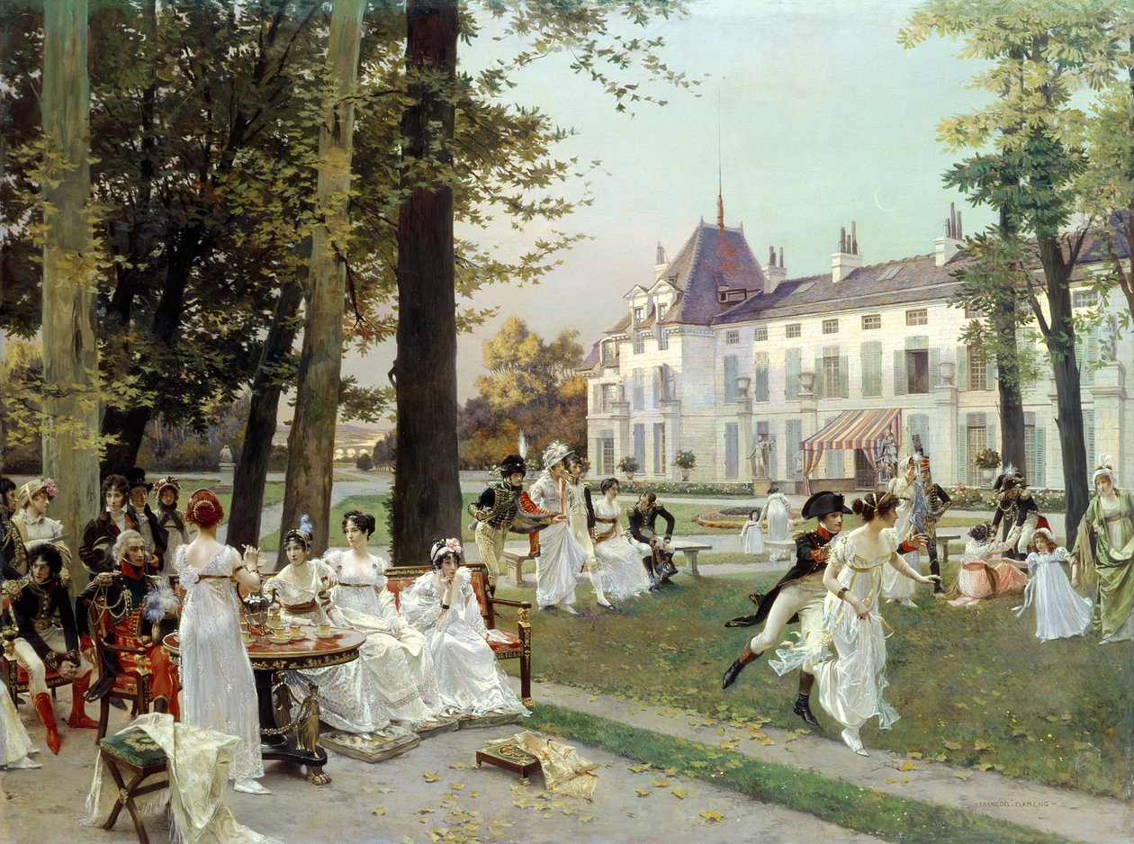 Reception at Malmaison, 1802 by Francois Flameng