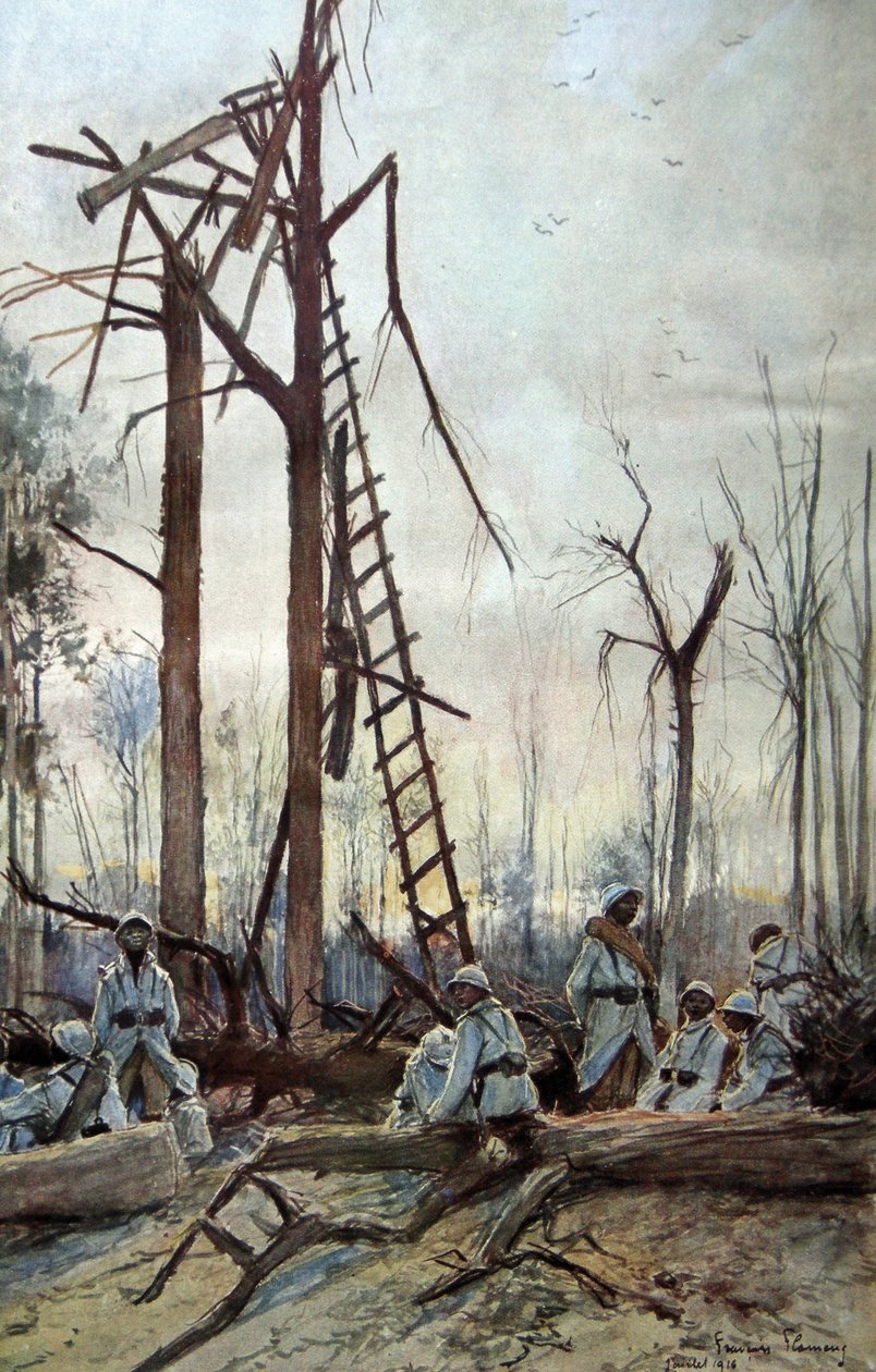 The Battle of the Somme, 1916 by Francois Flameng