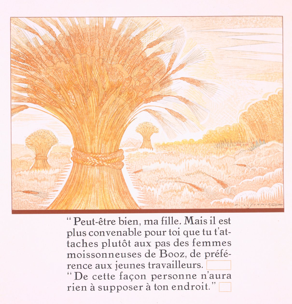 Ruth Was Advised to Follow the Harvesters of Boaz, from 