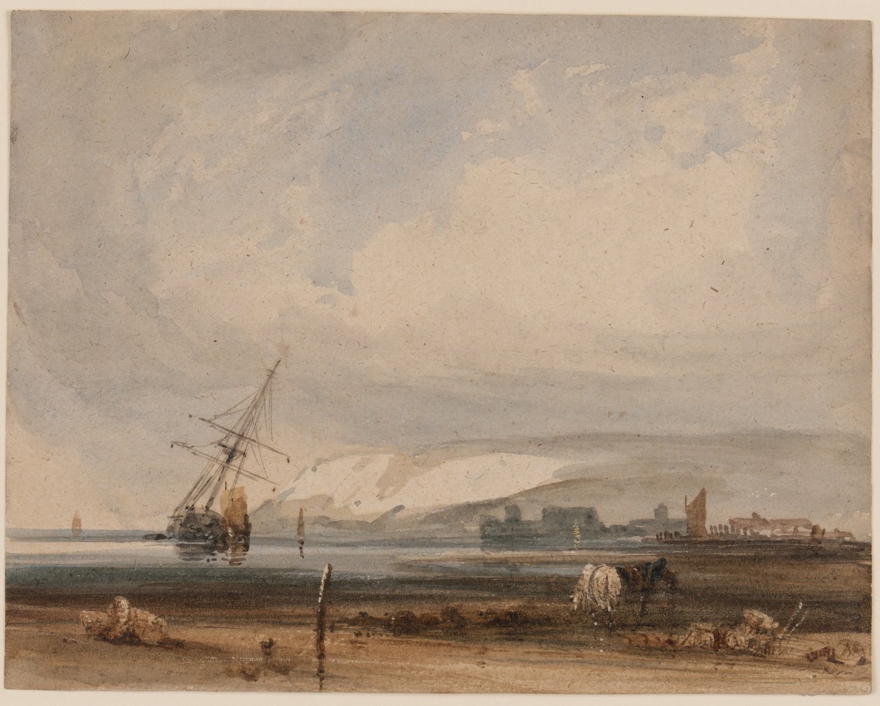 View along the Shore by Francois Louis Thomas circle of Francia