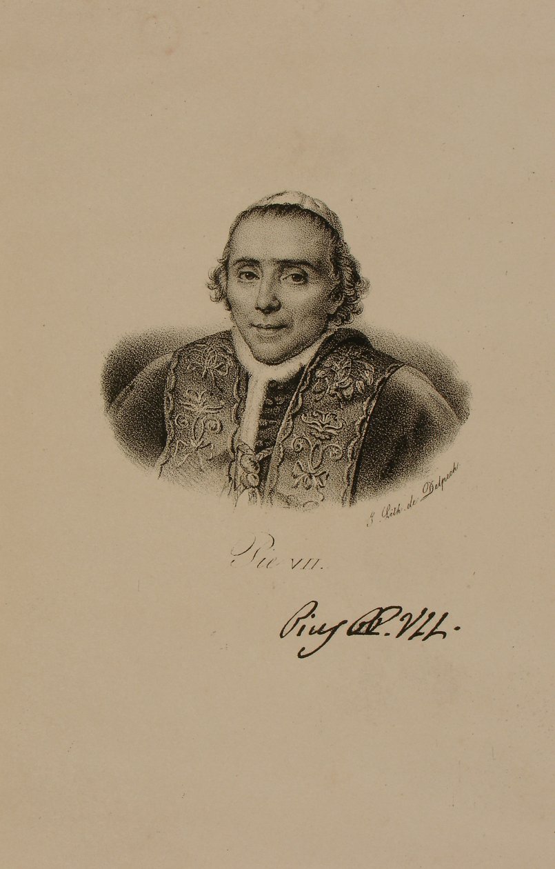 Portrait of Pope Pius VII by Francois Seraphin Delpech
