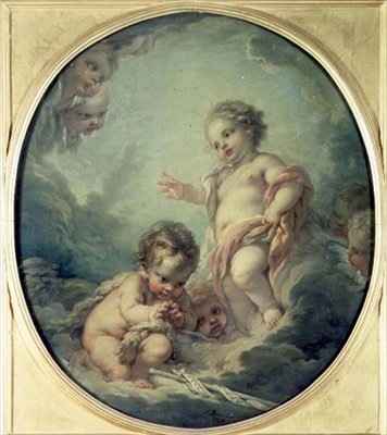 Christ and John the Baptist as Children by François Boucher