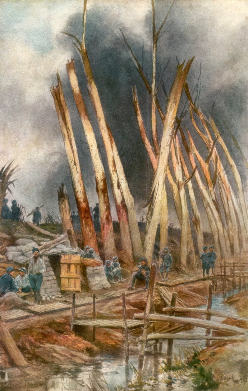 The Offensive of Yser, 1917 by Francois Flameng