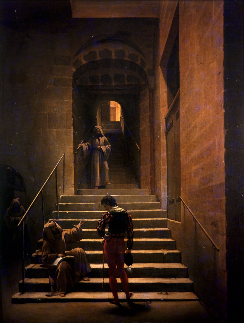 Convent Interior in Rome by Francois Marius Granet